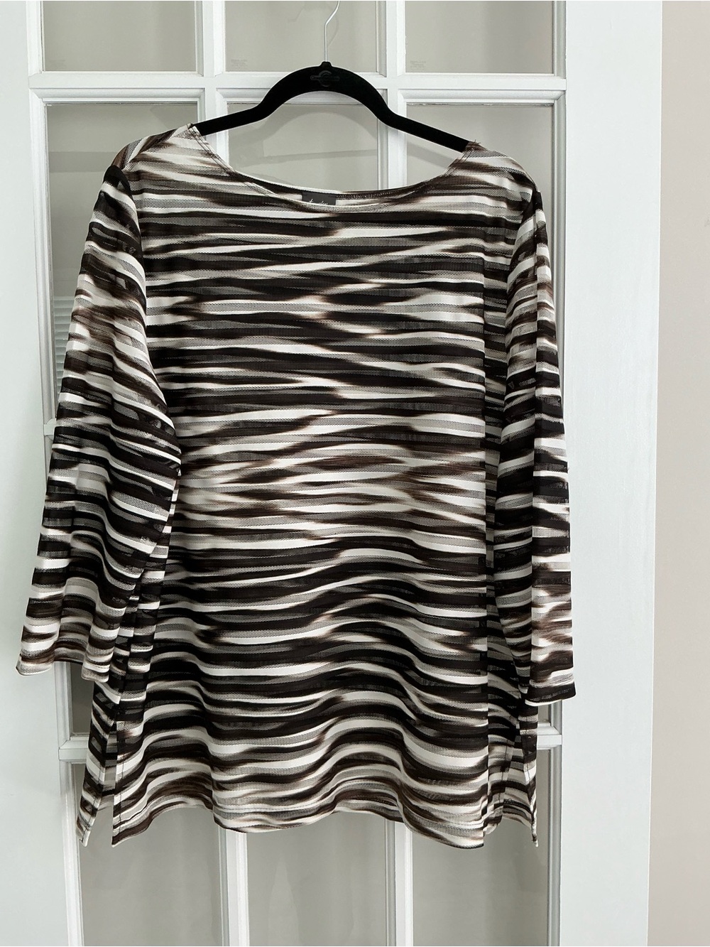 Chico’s Travelers semi sheer popover